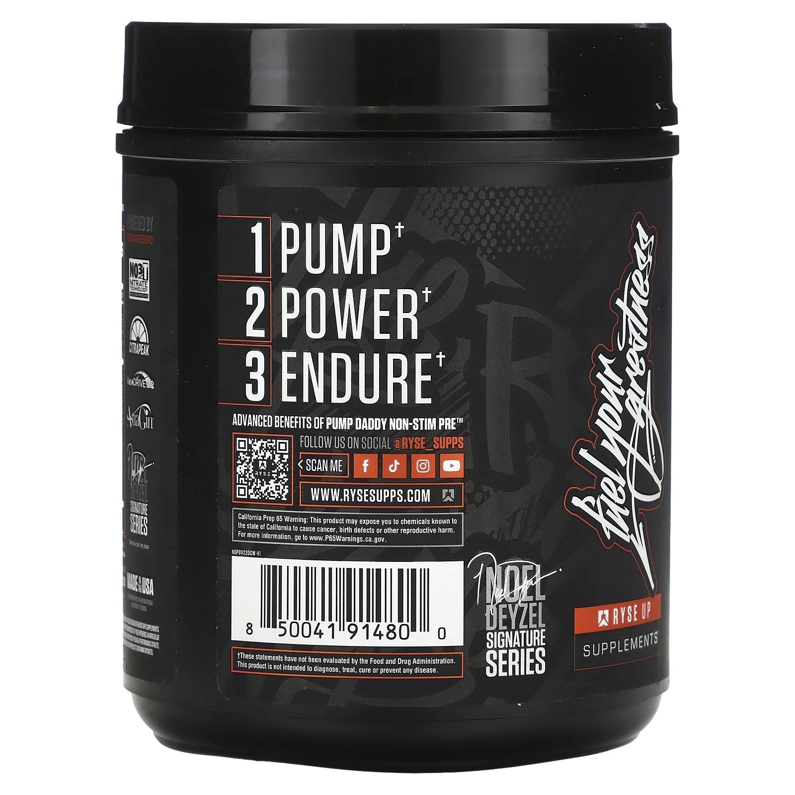 RYSE Pump Daddy V2 Pre Workout Powder - Candy Watermelon - 40 Servings