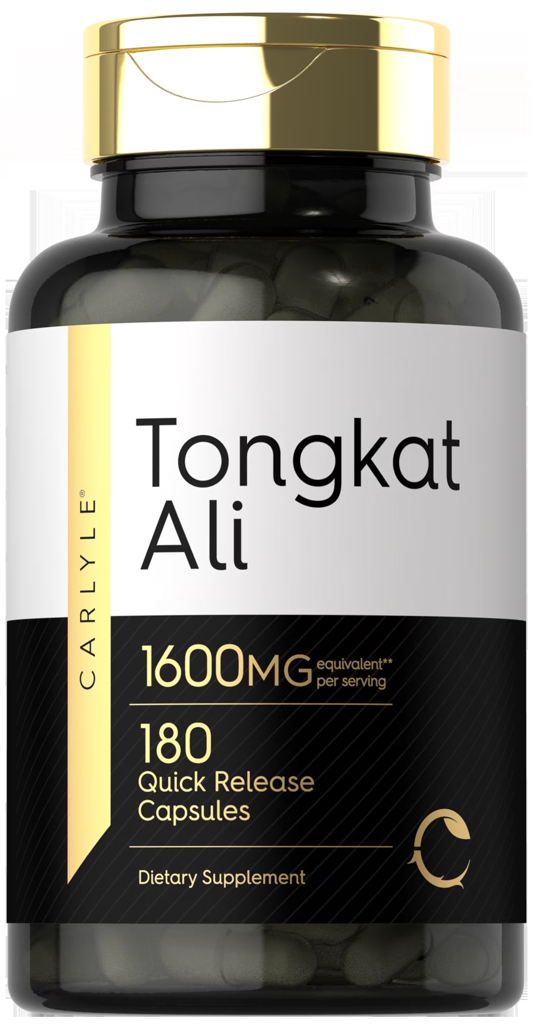 Tongkat Ali 1600Mg | 180 Capsules | Non-Gmo and Gluten Free Supplement | by Carlyle