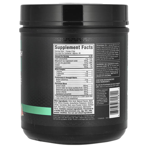 Amino Build, Strawberry Watermelon, 20.92 Oz (593 G)